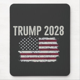 Trump 2028 American Flag Election President Mouse Pad