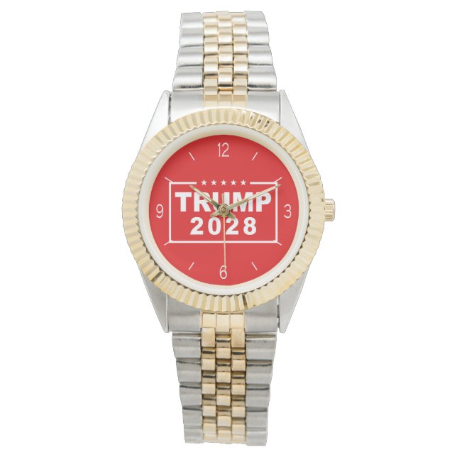 Trump 2028 Funny President Donald Trump Watch (Front)