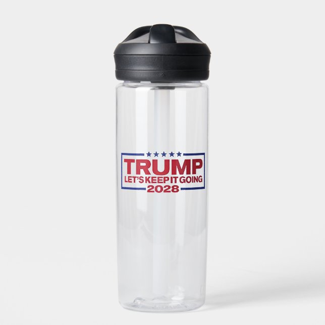 Trump 2028 Let's Keep It Going Water Bottle (Front)
