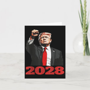 Trump 2028 Shirt Vote Donald Trump 28 Card