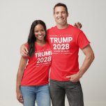 Trump 2028 T-Shirt – Rewrite the Rules<br><div class="desc">Make a bold statement in 2028 with our "Trump 2028 (Rewrite the Rules)" T-shirt, designed for proud conservatives and Trump supporters. This striking red graphic tee features a clean, patriotic design that's perfect for rallies, political events, or everyday wear. Crafted from soft, breatheable fabric with a unisex fit, this shirt...</div>