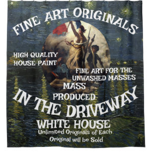 Trump 2028 Third Term Campaign Poster Original Shower Curtain