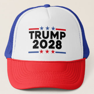 Trump 2028 Vintage MAGA Trucker Hat