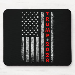 Trump 2028 Vote Donald Trump America Us Flag Vinta Mouse Pad