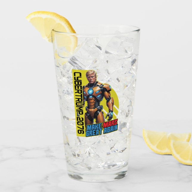 Trump 2076 | Martian Presidential Campaign Glass (Front Ice)