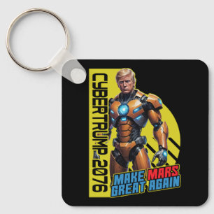 Trump 2076 Martian Presidential Campaign Key Ring