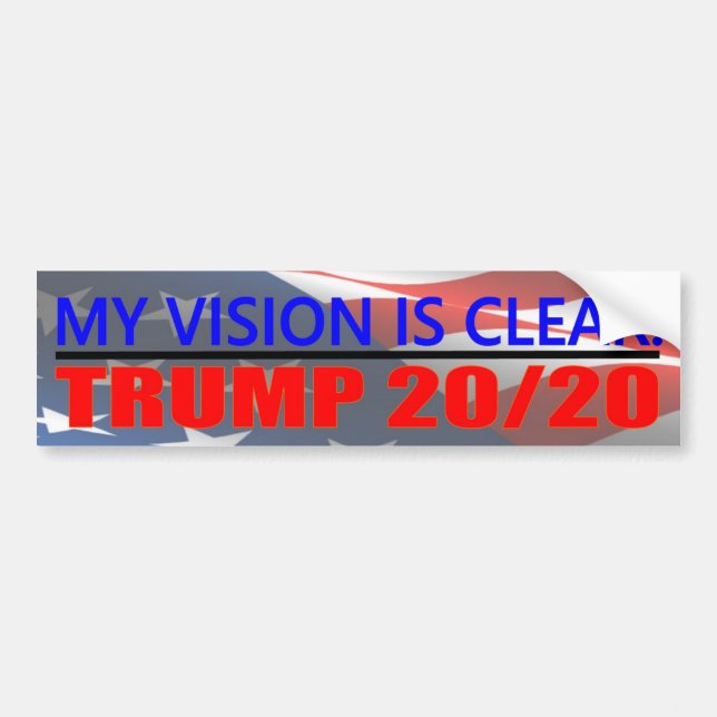 TRUMP 20/20 Bumper Sticker (Front)