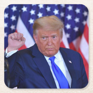 Trump 224 Take America Back Square Paper Coaster