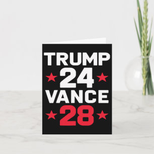 Trump 24 Vance 28 2024 Donald Trump J.d. Vance 202 Card