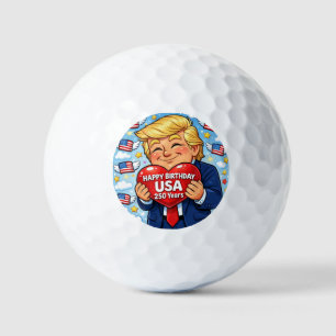 Trump 250 Anniversary USA July 4th Celebration Golf Balls