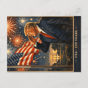 Trump 250 Years of Excellence USA Pride Postcard