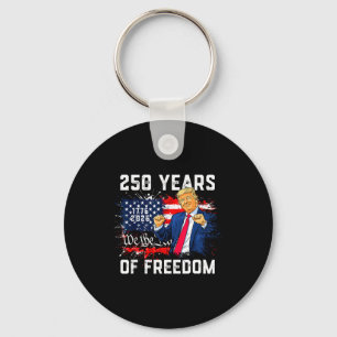 Trump 250th birthday of america flag 2026 250th key ring