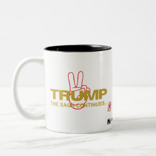 TRUMP 2: "THE SAGA CONTINUES" Two-Tone COFFEE MUG