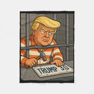 Trump 3.0 License Plate Designer 1 Fleece Blanket