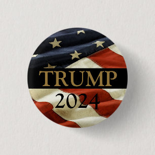 TRUMP 3 CM ROUND BADGE