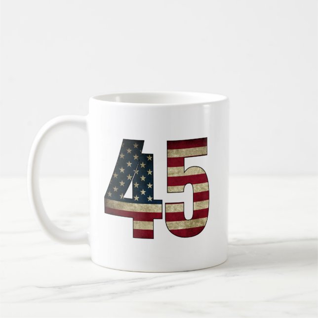 Trump 45-47 coffee mug (Left)