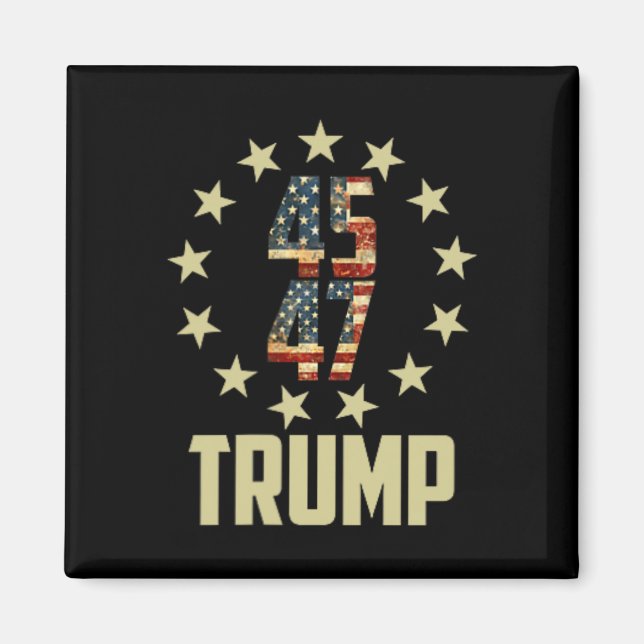 Trump 45 47 Mega Potus  Magnet (Front)