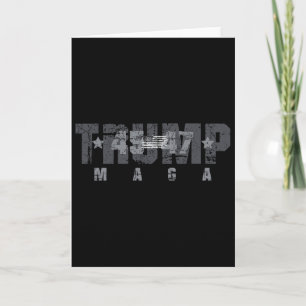 Trump 45-47 Mega Us Flag 2025 Presidential Electio Card