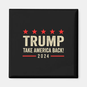 Trump 45 47 (on Back) Take America Back Usa Trump  Magnet