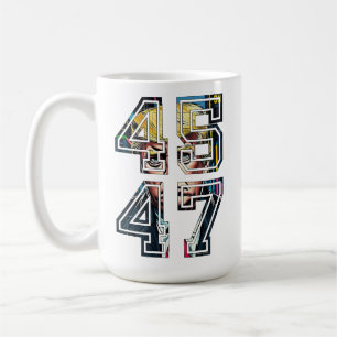 Trump 45 47   Pop Art   American President Coffee Mug