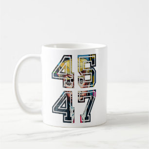 Trump 45 47   Pop Art   American President Coffee Mug