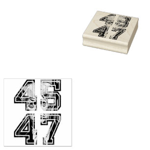 Trump 45 47   Pop Art   American President Rubber Stamp