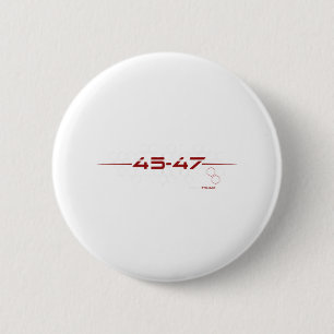 Trump 45 47 Retro Futuristic Design 6 Cm Round Badge