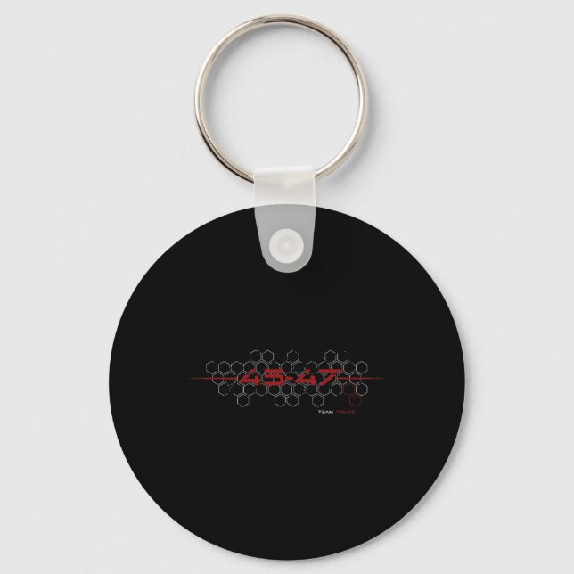 Trump 45 47 Retro Futuristic Design  Key Ring (Front)