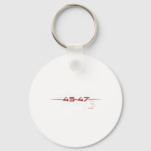 Trump 45 47 Retro Futuristic Design  Key Ring