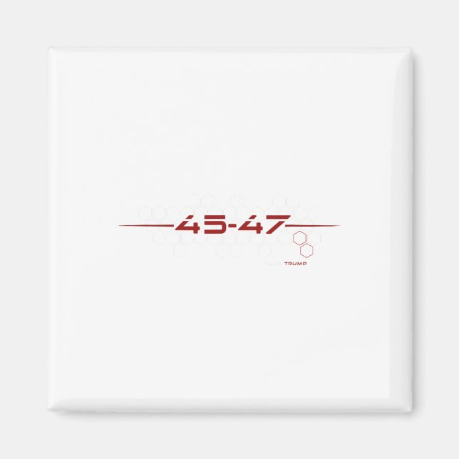 Trump 45 47 Retro Futuristic Design  Magnet (Front)
