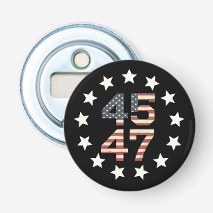 Trump 45 47 Stars Vintage USA American Flag Bottle Opener