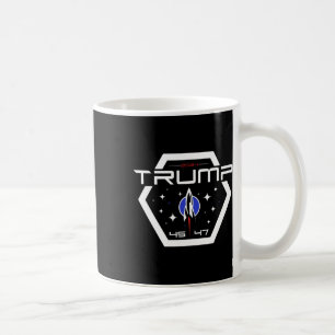 Trump 45 47 Trump Retro Futuristic Design Coffee Mug