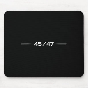 Trump 45 47 Trump Retro Futuristic Design Mouse Pad