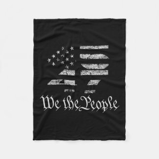 Trump 45-47 Us Flag 2024 Presidential Election  Fleece Blanket