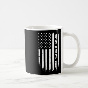 Trump 45 47 Usa Flag Coffee Mug