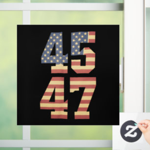 Trump 45 47 Vintage America USA Flag