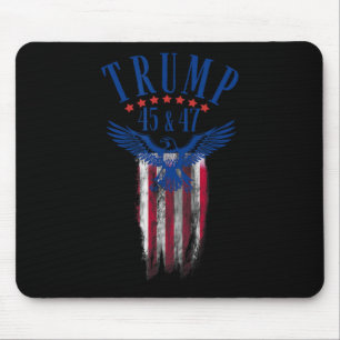 Trump 45 And 47 Mouse Pad