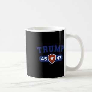 Trump 45 And Trump 47 American Great Coffee Mug