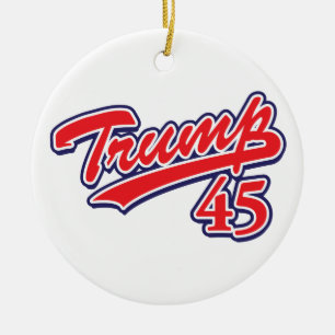 Trump 45! ceramic tree decoration