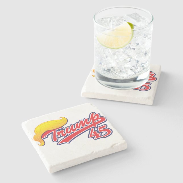 Trump 45 stone coaster (Side)