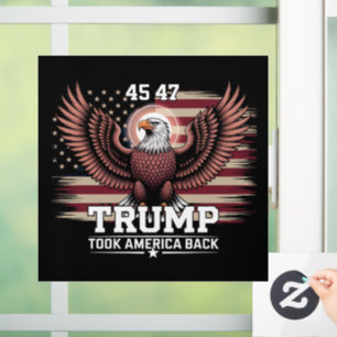Trump 45th 47th President Flag 2025 Eagle America