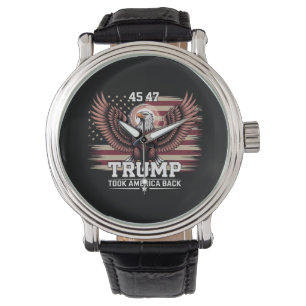 Trump 45th 47th President Flag 2025 Eagle America  Watch