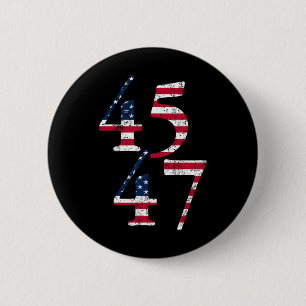 Trump 45th 47th President Inauguration Day Usa Fla 6 Cm Round Badge