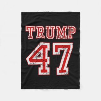 Trump 47 2024 Election Republican Conservative Men Fleece Blanket