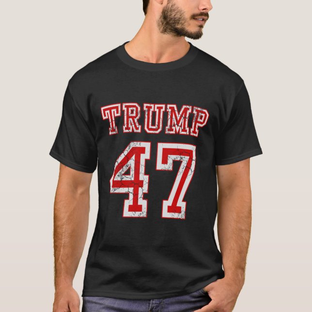 Trump 47 2024 Election Republican Conservative Men T-Shirt (Front)