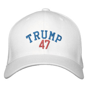 TRUMP 47 FLEXFIT WOOL CAP - WHITE