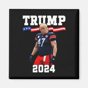 Trump 47 Footbyll Jersey 2025 Us Flag Trump Vance Magnet