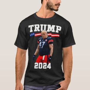 Trump 47 Footbyll Jersey 2025 Us Flag Trump Vance T-Shirt