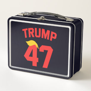 Trump 47 President Metal Lunch Box
