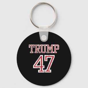 Trump 47 President Team Footbyll Jersey Style 2025 Key Ring